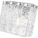 Glacier Wall Sconce Wall Light in Chrome