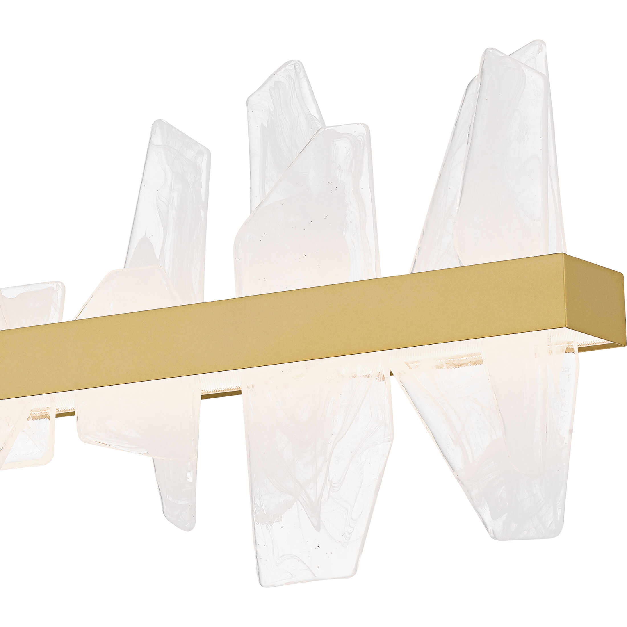 Aurelia LED 42 inch Soft Gold Linear Chandelier Ceiling Light, Medium