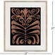 Creative Blossoms II Orange and Black and Rust Framed Art