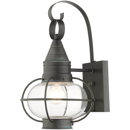 Newburyport 1 Light 15 inch Charcoal Outdoor Wall Lantern