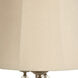 Signature 35 inch 150 watt Georgian Silver and Clear Table Lamp Portable Light