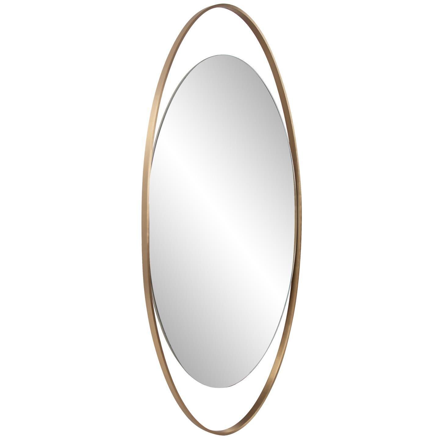 Nouvel 60 X 30 inch Antique Brass Mirror