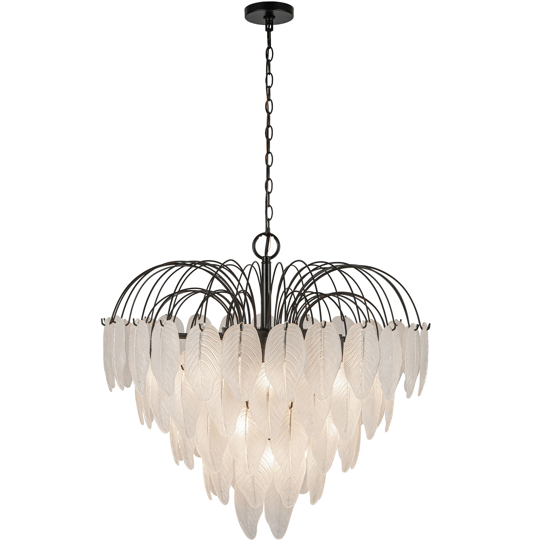Alessia 19 Light 28.5 inch Black and White Chandelier Ceiling Light