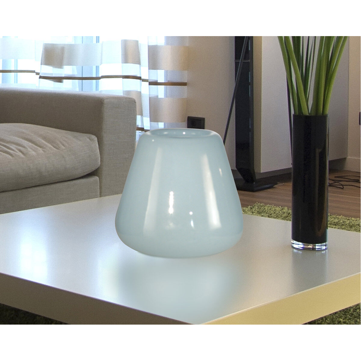 Springdale 8 X 8 inch Hand Blown Art Glass Vase