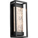 Elyse LED 12.38 inch Black Outdoor Wall Light in 12in.