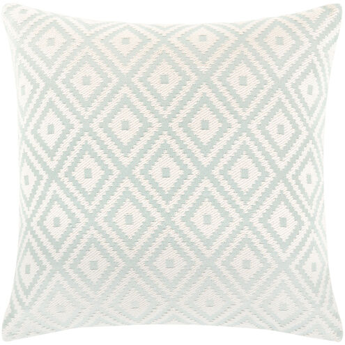 Kanga 22 X 22 inch Medium Gray/Mint/Cream Pillow Kit, Square