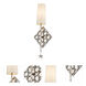 Star 1 Light 8.75 inch Silver Leaf ADA Sconce Wall Light