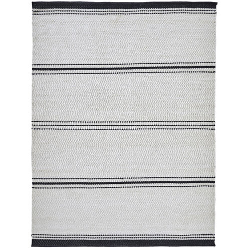 Alice 87 X 63 inch Ivory and Black Rug, 5’3" x 7’3" ft