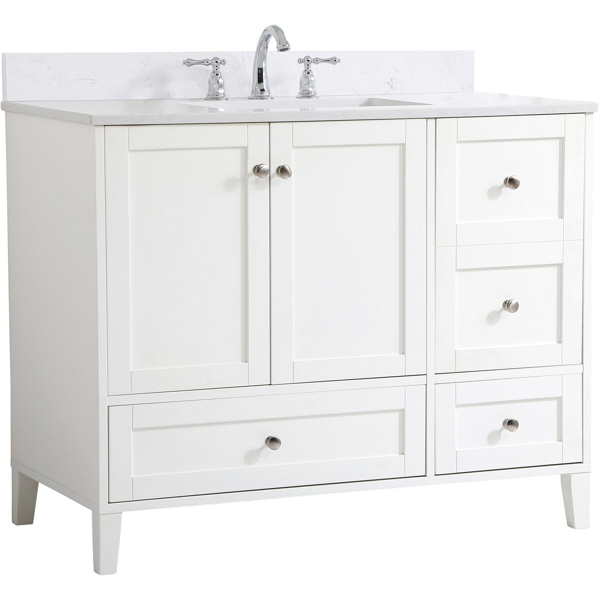 Sommerville 42 X 22 X 34 inch White Vanity Sink Set
