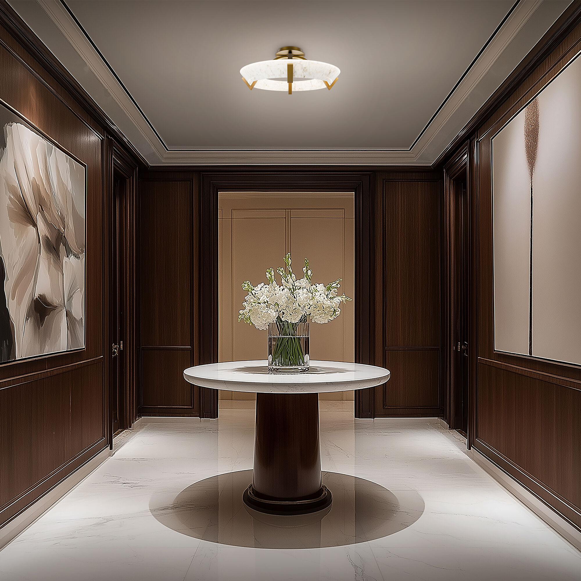 Copa LED 18.9 inch Antique Nickel Indoor Ceiling Lighting