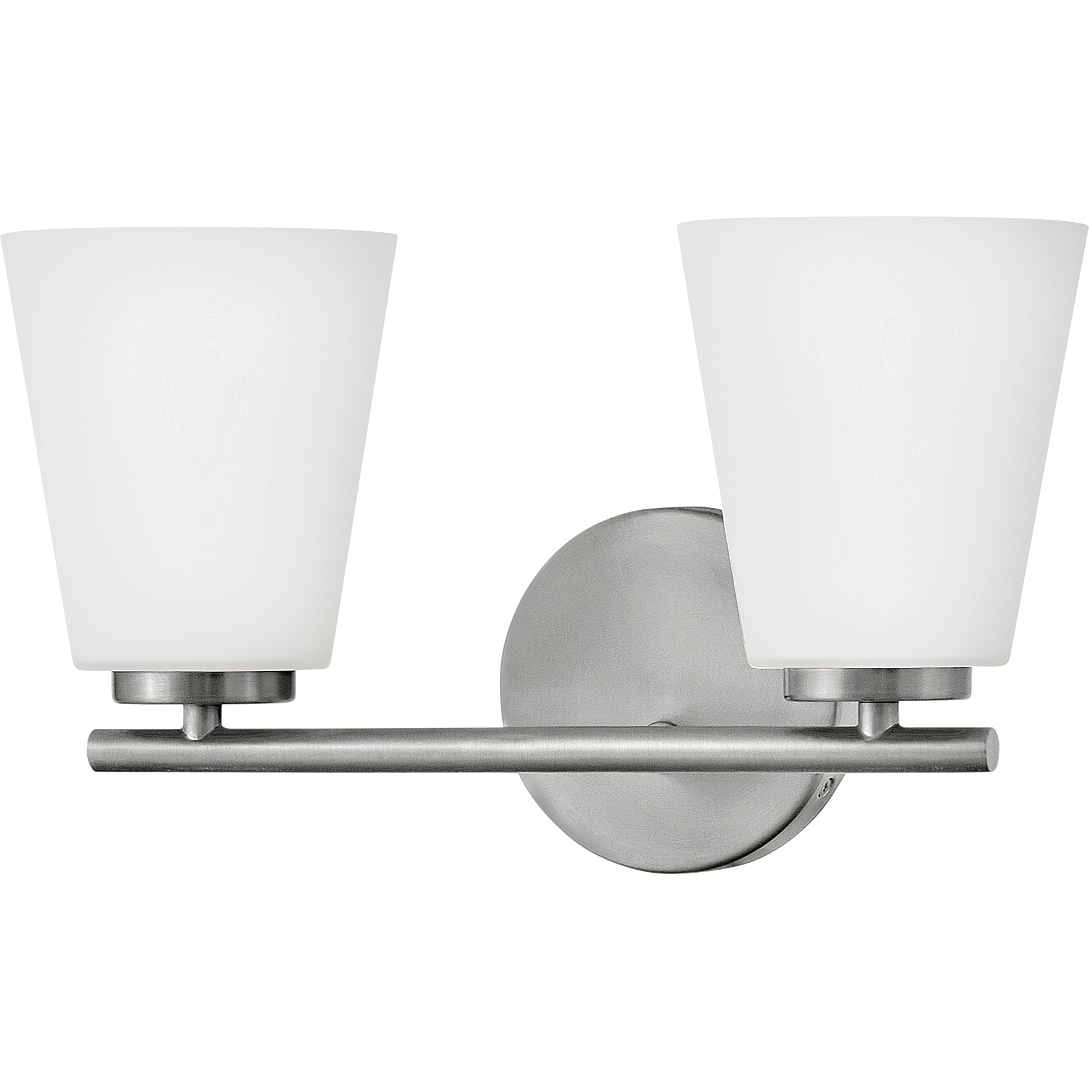 Bri 2 Light 15 inch Brushed Nickel Bath Light Wall Light