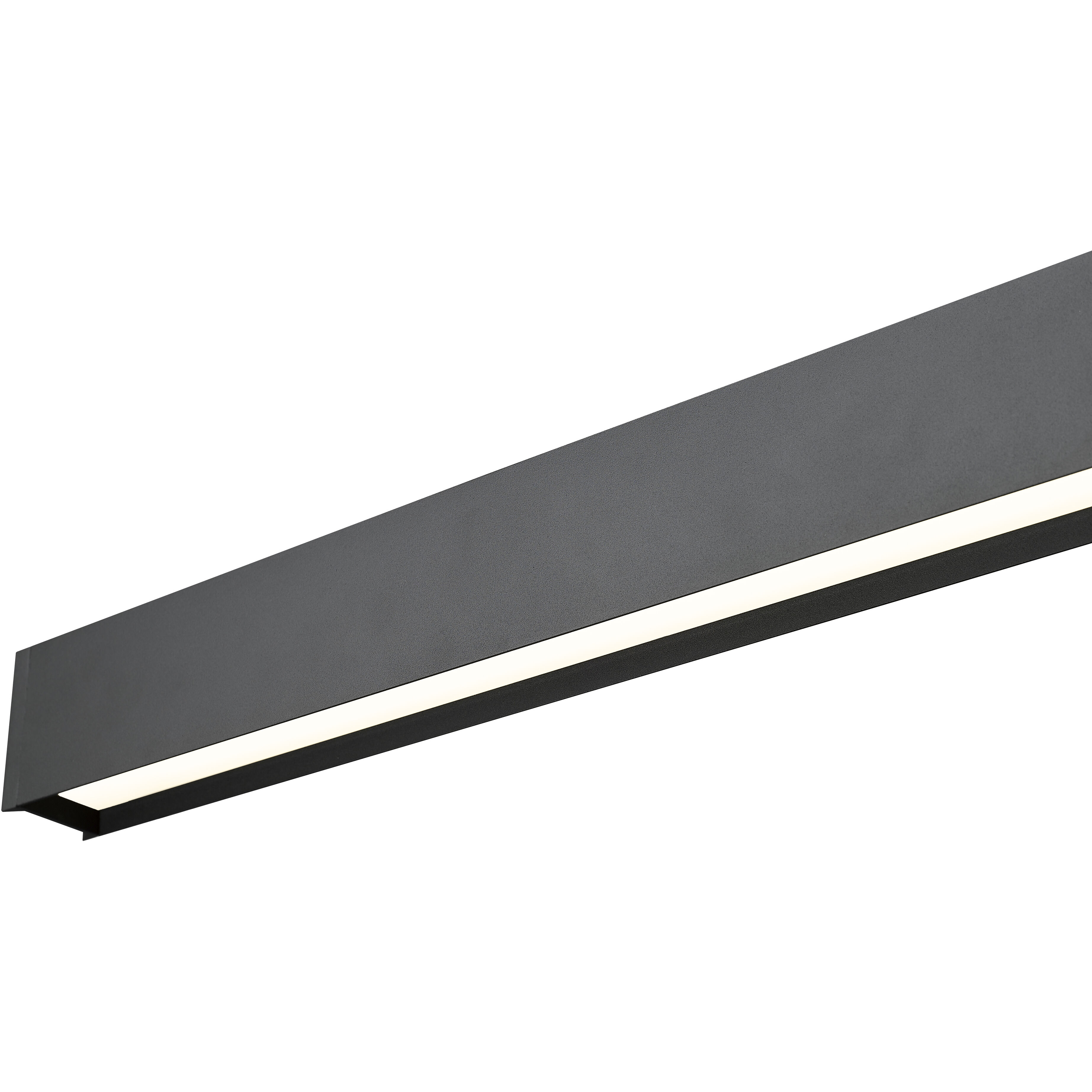 Hudson LED 55 inch Matte Black Linear Chandelier Ceiling Light