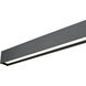 Hudson LED 55 inch Matte Black Linear Chandelier Ceiling Light
