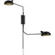 Bellamy 2 Light 62.75 inch Matte Black Wall Sconce Wall Light