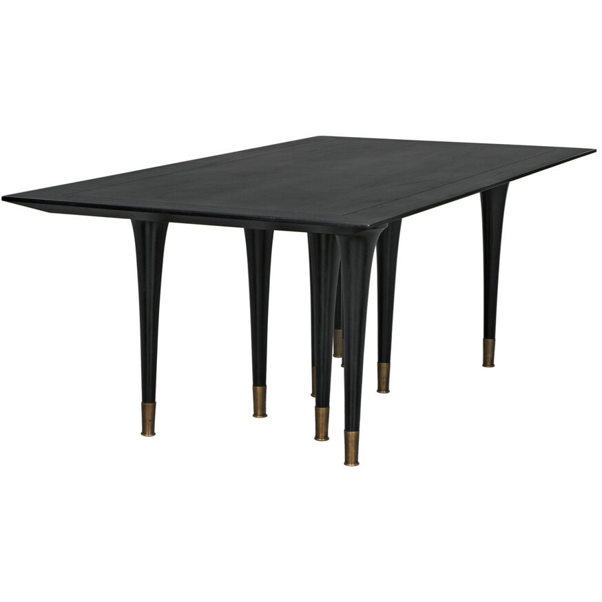 Romeo 95 X 42 inch Hand Rubbed Black Dining Table