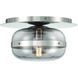 Nottingham 1 Light 10 inch Nickel Flush Mount Ceiling Light