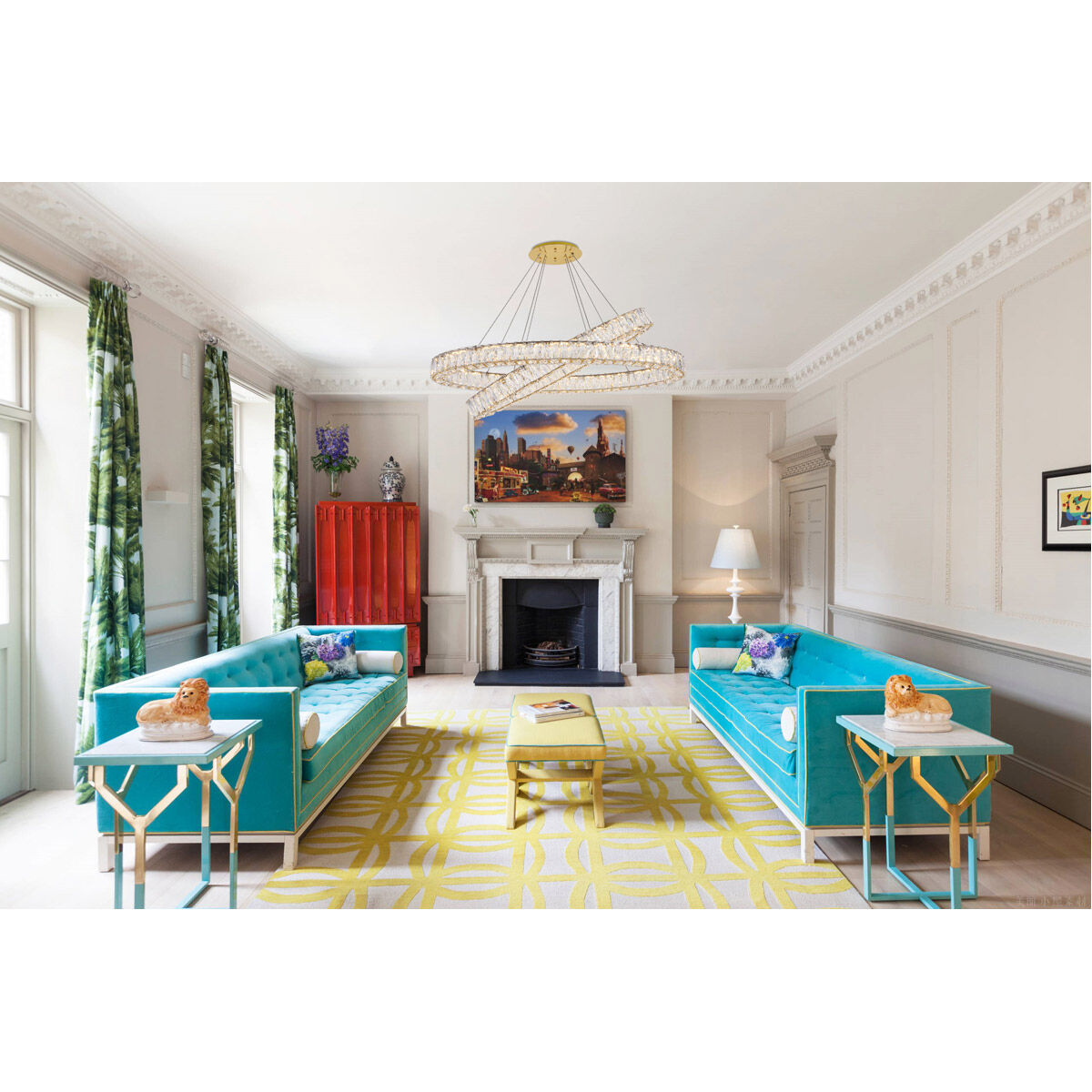 Monroe LED 41 inch Gold Chandelier Ceiling Light