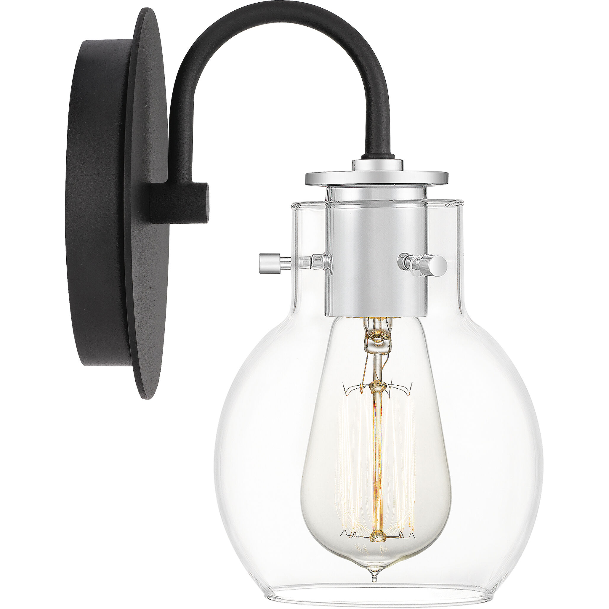 Andrews 1 Light 6 inch Earth Black Wall Sconce Wall Light