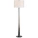 Tallarico 61 inch 150 watt Dark Bronze and Black Marble and Antique Brass Floor Lamp Portable Light