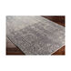 Edith 120 X 96 inch Cream/Medium Gray/Charcoal Rugs, Wool