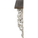 Classic 47.2 inch Natural and White Wall Shelf