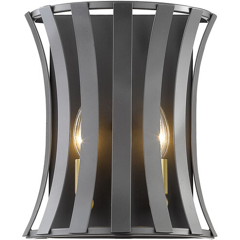 Geist 2 Light 10.5 inch Bronze Gold Wall Sconce Wall Light