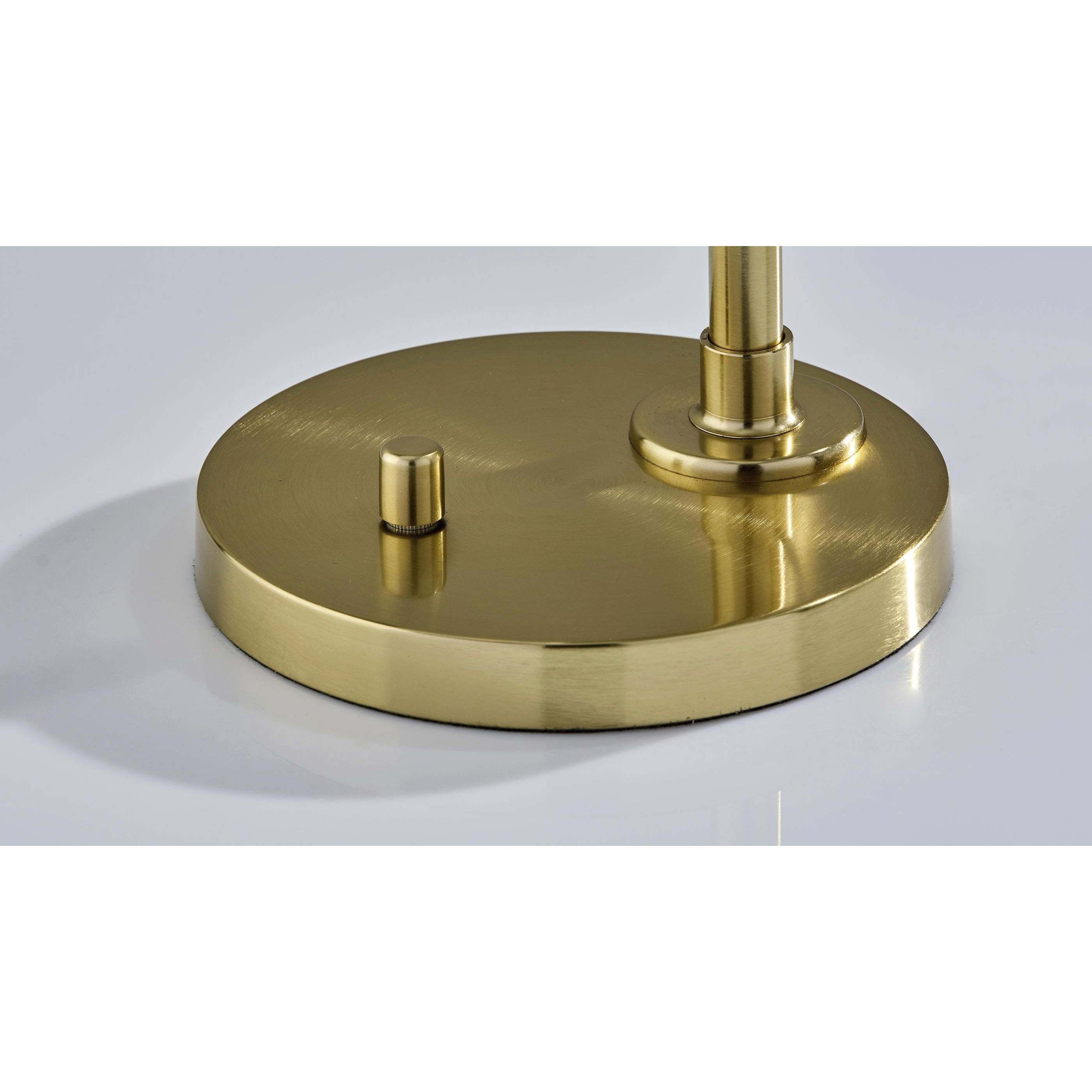 Gio 22 inch 40.00 watt Painted Brass Desk Lamp Portable Light