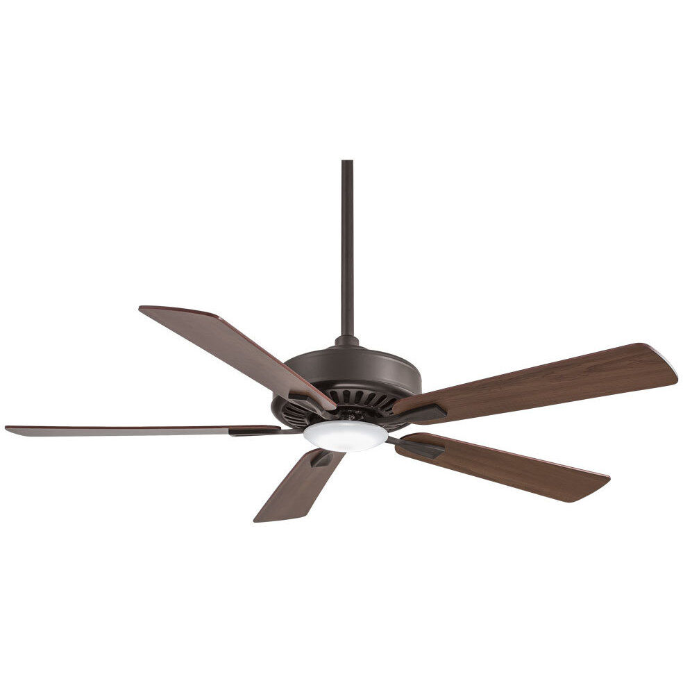 Contractor Plus 52 inch Oil Rubbed Bronze with Medium Maple/Dark Walnut Blades Ceiling Fan