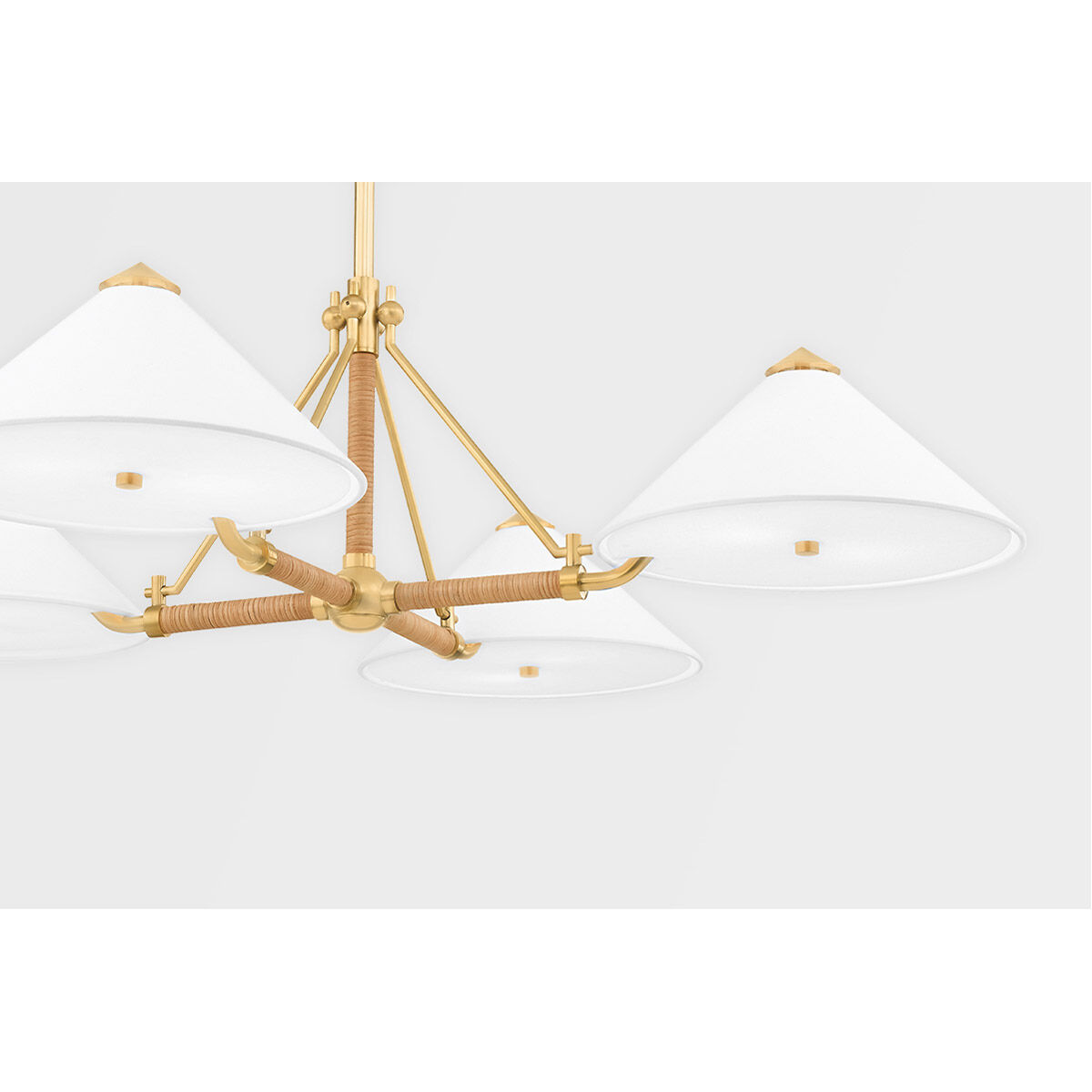 Williamsburg 8 Light 46 inch Aged Brass Chandelier Ceiling Light