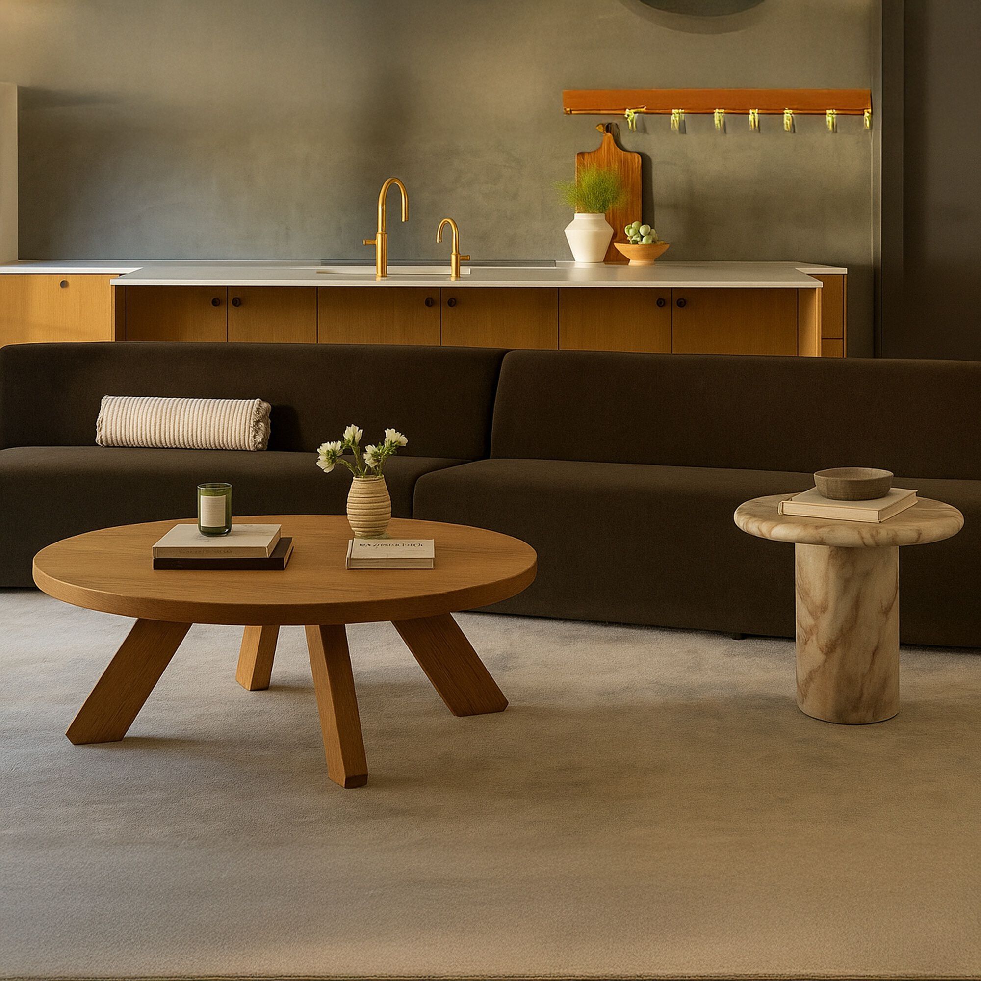 Naomi Brown Convex Modular Sectional