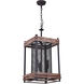 Canada 3 Light 13 inch Black Chandelier Ceiling Light