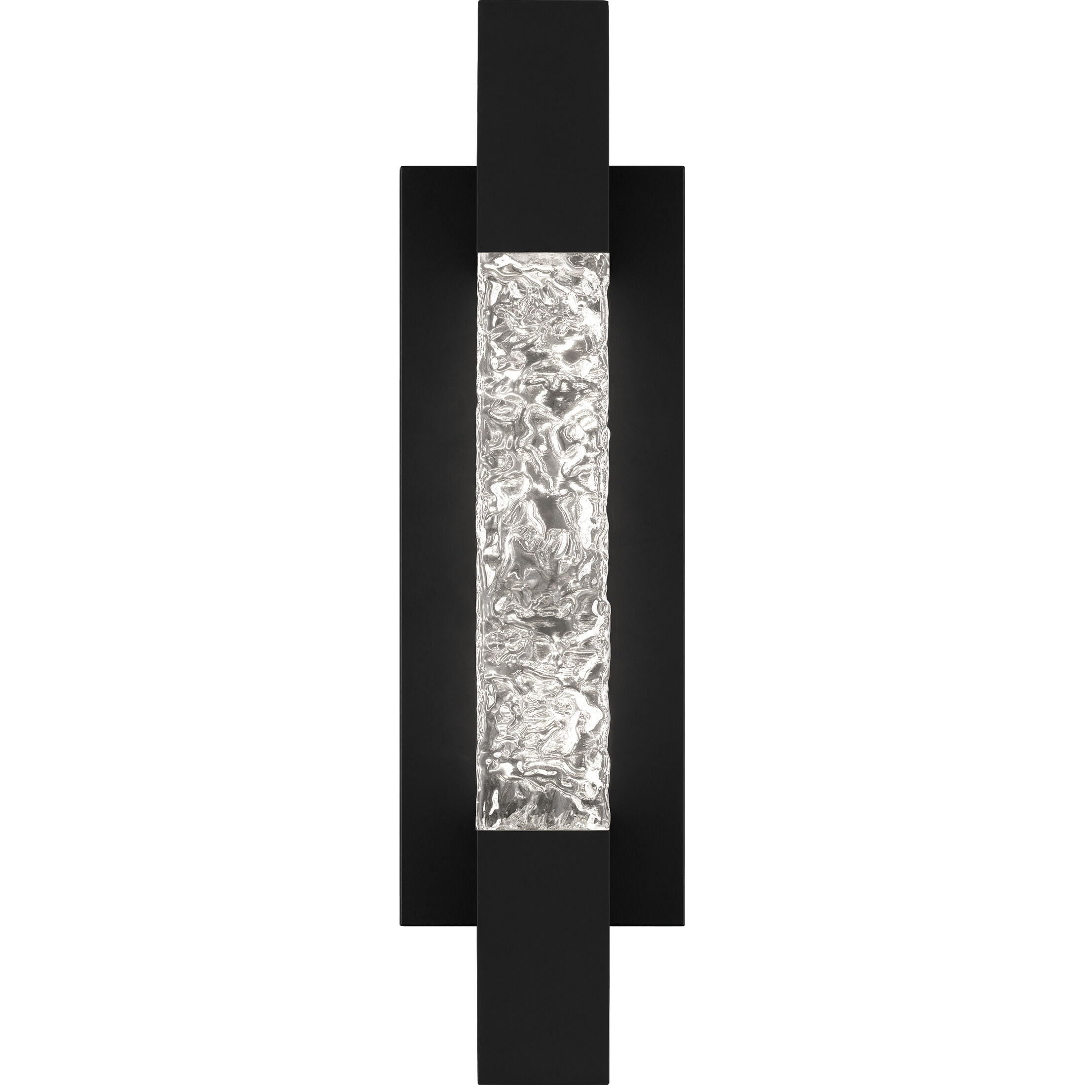 Solace LED 16 inch Matte Black Outdoor Wall Lantern, Medium