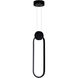 Pulley LED 4 inch Black Mini Pendant Ceiling Light