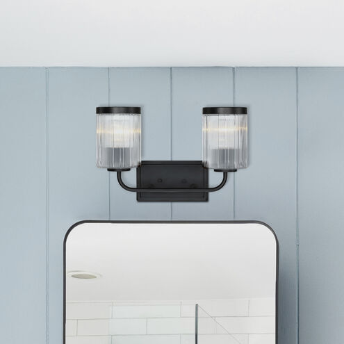 Aspen LED 16 inch Matte Black Vanity Wall Light