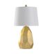 Signature 25 inch 100 watt Gold and Distressed Silver Table Lamp Portable Light