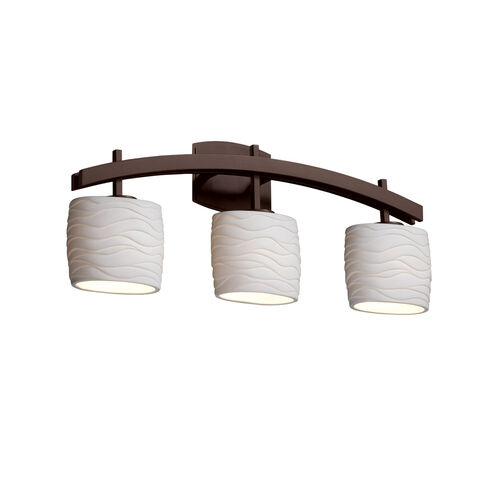 Limoges LED 25.5 inch Brushed Nickel Bath Bar Wall Light in 2100 Lm LED, Waves, Cylinder with Flat Rim, Archway