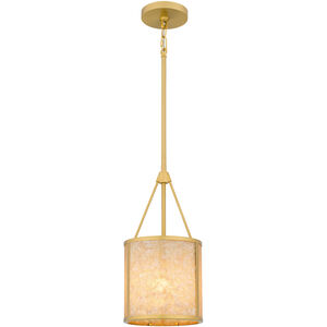 Stoneland 1 Light 8 inch Brushed Gold Mini Pendant Ceiling Light, Small