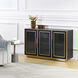 Aurelia Ebony and Gold Cabinet