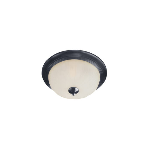 Essentials 583x 1 Light 12 inch Black Flush Mount Ceiling Light
