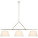 Suzanne Kasler Collette LED 70 inch Polished Nickel Linear Chandelier Ceiling Light