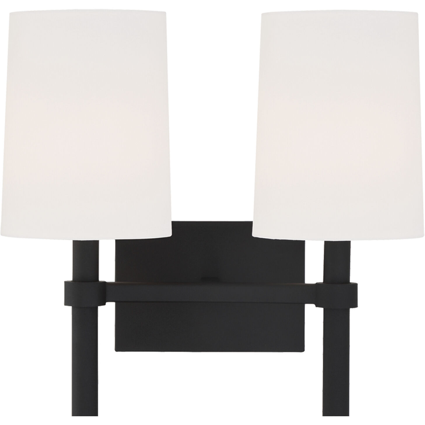 Bromley Bath Wall Light in Black Forged