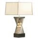 Torque 28 inch 100.00 watt Satin Nickel and Espresso Table Lamp Portable Light