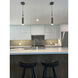 Luna LED 2.5 inch Black Pendant Ceiling Light 