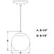 Milano LED 6.25 inch Satin Nickel Mini Pendant Ceiling Light