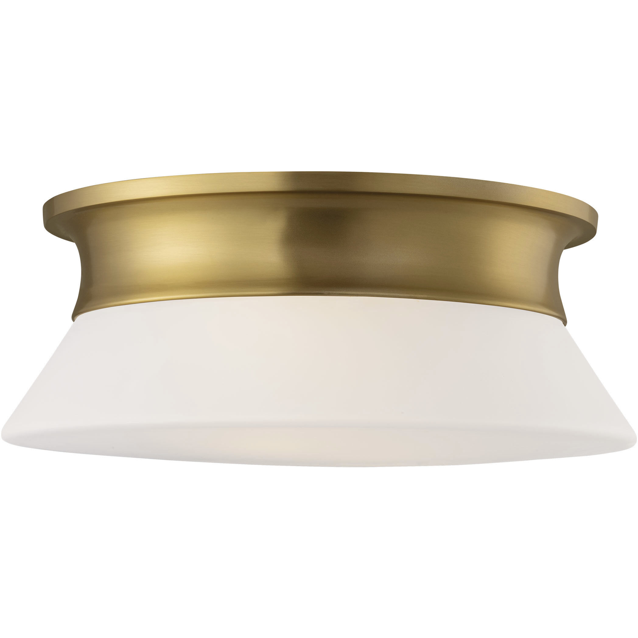 AH by Alexa Hampton Panos 2 Light 13.88 inch Burnished Brass Flush Mount Ceiling Light