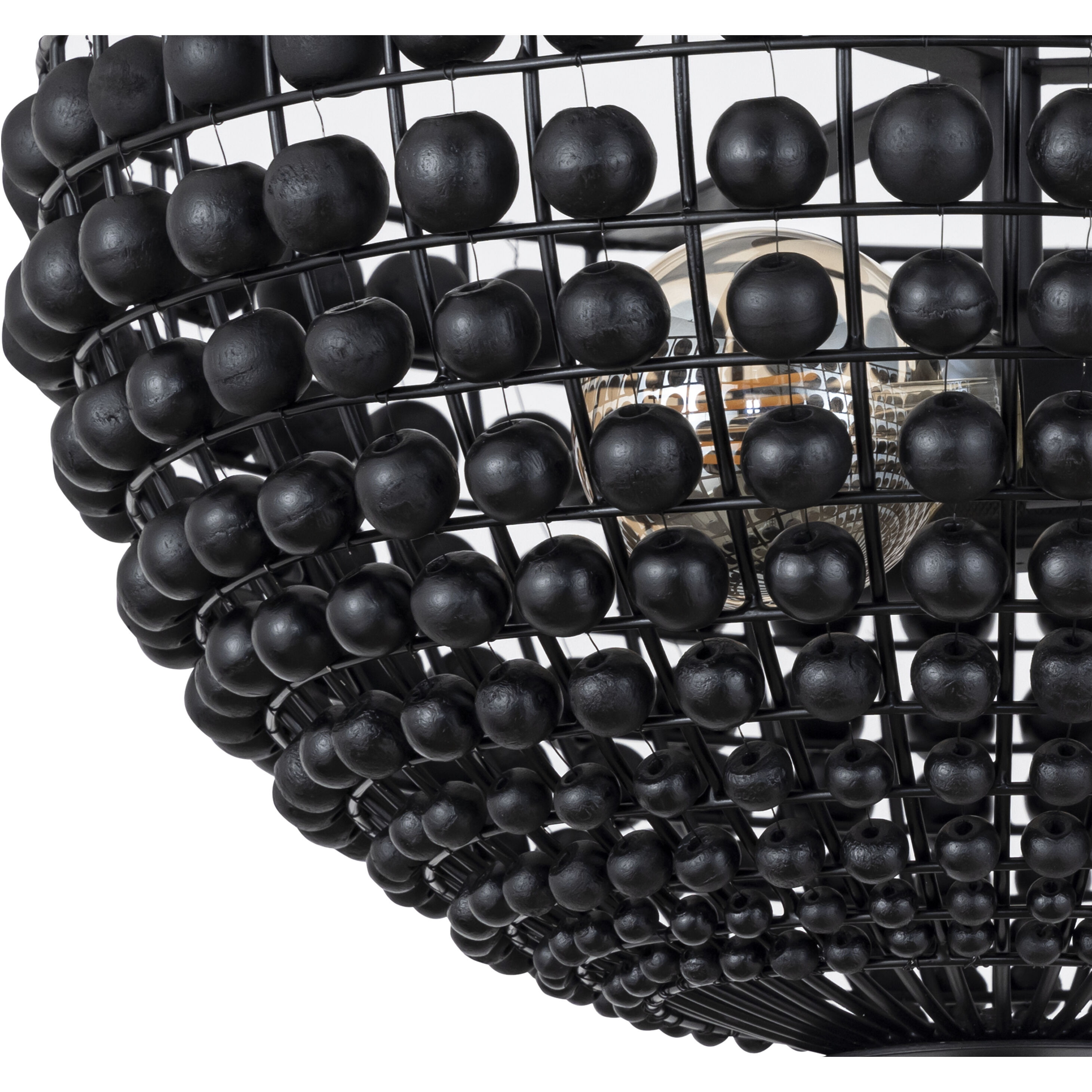 Burkley 2 Light 16 inch Matte Black Semi-Flush Mount Ceiling Light