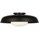 Richard June Liora 1 Light 20.3 inch Aged Iron Flush Mount Ceiling Light