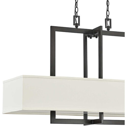 Hampton 4 Light 42 inch Buckeye Bronze Indoor Linear Chandelier Ceiling Light