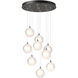 Fritz 9 Light 20.5 inch Natural Iron Pendant Ceiling Light, Standard Pipe
