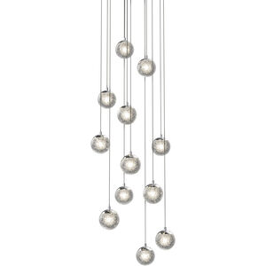Champagne Bubbles LED 17 inch Polished Chrome Pendant Ceiling Light
